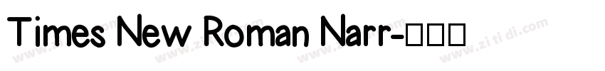 Times New Roman Narr字体转换
